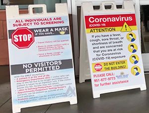 Coronavirus A-Frame Safety Signs